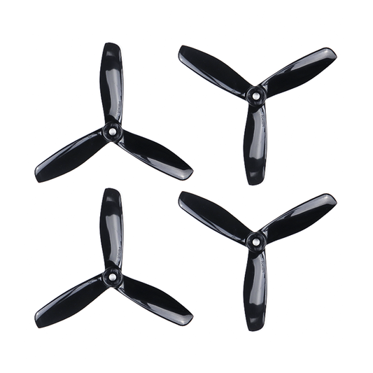 Orange HD Propellers 5045(5X4.5) Tri Blade Bullnose Polycarbonate Black 2CW+2CCW-2pairs