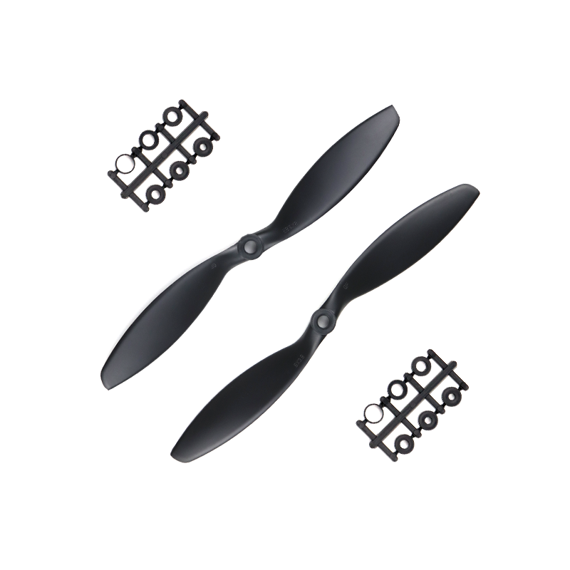 Orange HD Propellers 8038(8X3.8) ABS Black 1CW+1CCW-1pair