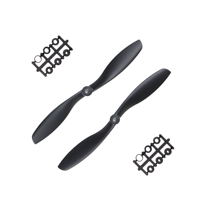 Orange HD Propellers 8045(8X4.5) ABS Black 1CW+1CCW-1pair