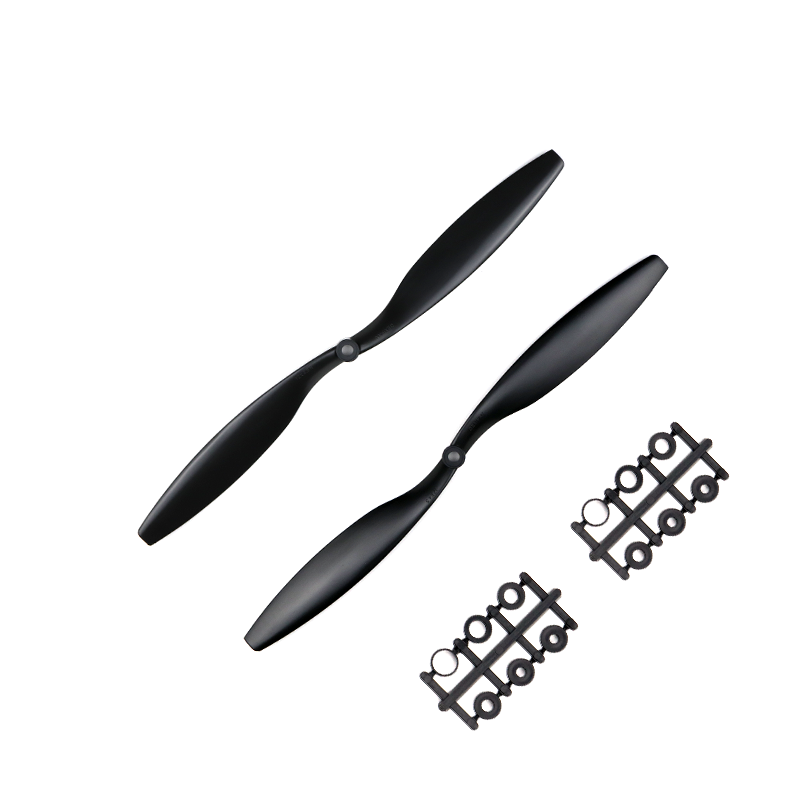 Orange HD Propellers 1245(12X4.5) ABS Black 1CW+1CCW-1pair