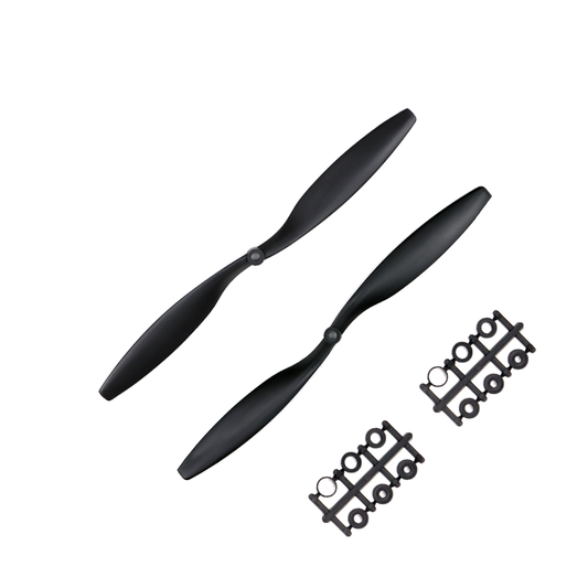 Orange HD Propellers 1245(12X4.5) Carbon Nylon Black 1CW+1CCW-1pair