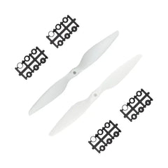 1045 Glass Fiber Nylon White Propellers 1CW+1CCW - (1pair).