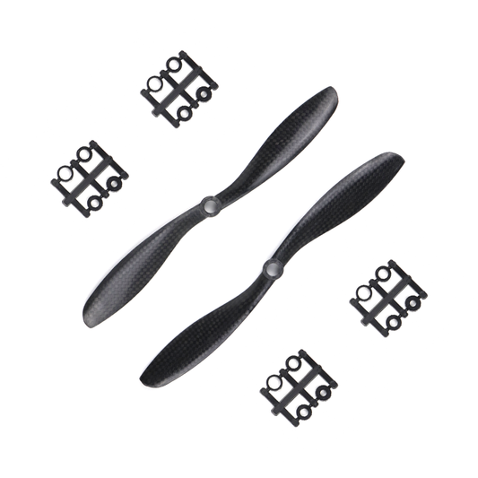 Orange HD Propellers 8045(8X4.5) Carbon Fiber Black 1CW+1CCW-1pair