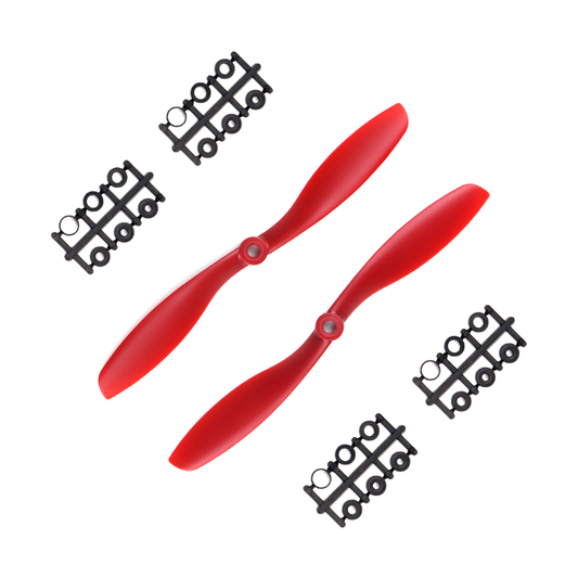 Orange HD Propellers 8045(8X4.5) ABS Red 1CW+1CCW-1pair