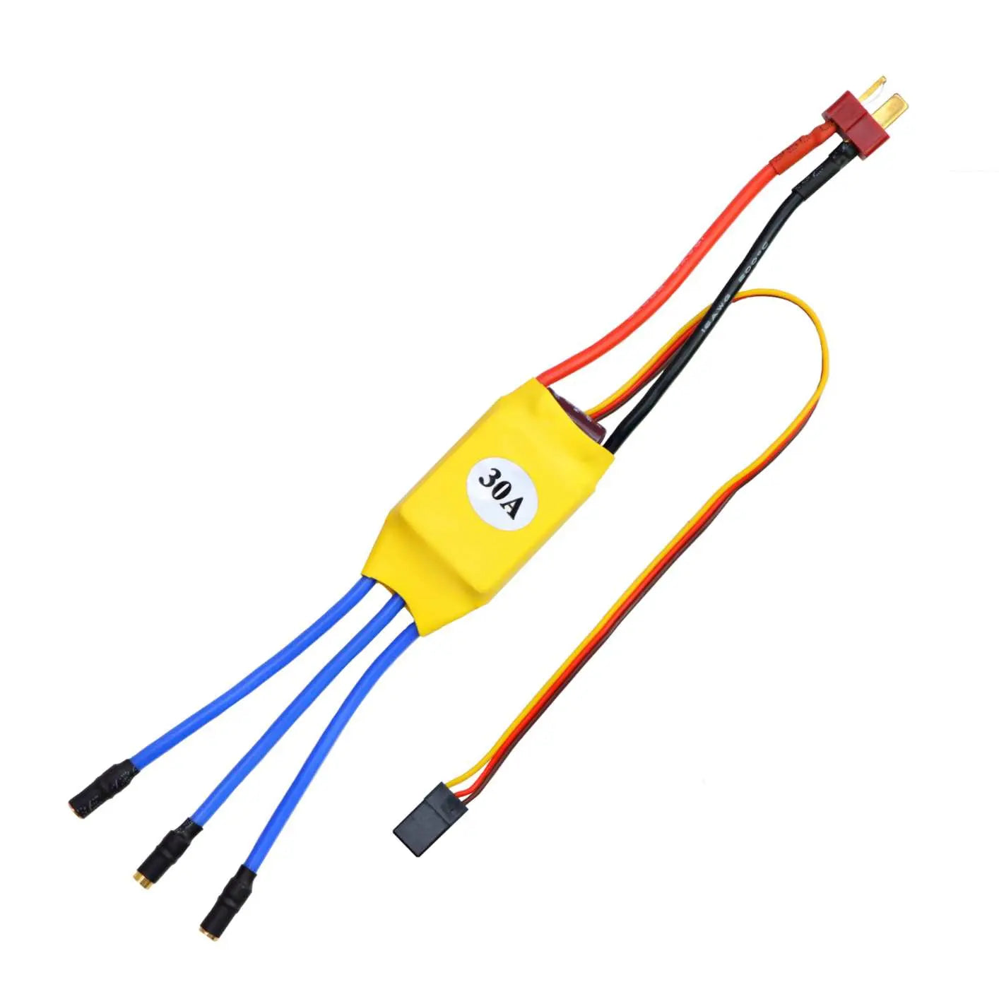 Simonk 30A 2-3s Brushless ESC With T Plug & Bullet Connector For Drone & RC Plane