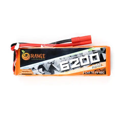 11.1V 6200mAh 3S 40C Lipo Battery With XT60 Plug (Brand Orange).