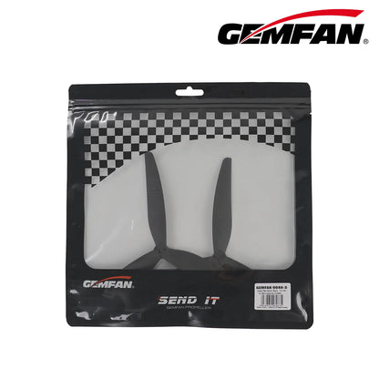 Gemfan 9046 Cinelifter Glass Fiber Nylon 3-Blade Propeller for 9 Inch FPV Drone (1CW + 1CCW) - Black
