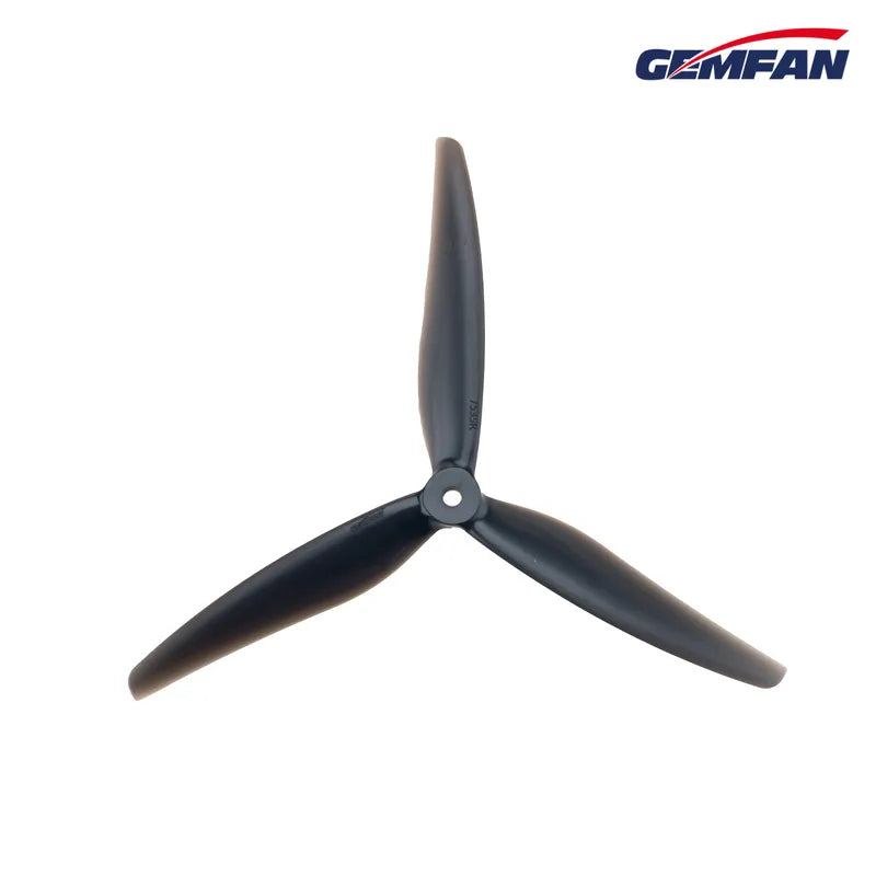 Gemfan 7535 Cinelifter & Macro Quad PC 3-Blade Propeller for 7.5 Inch FPV Drone (2CW + 2CCW) - Clear Black