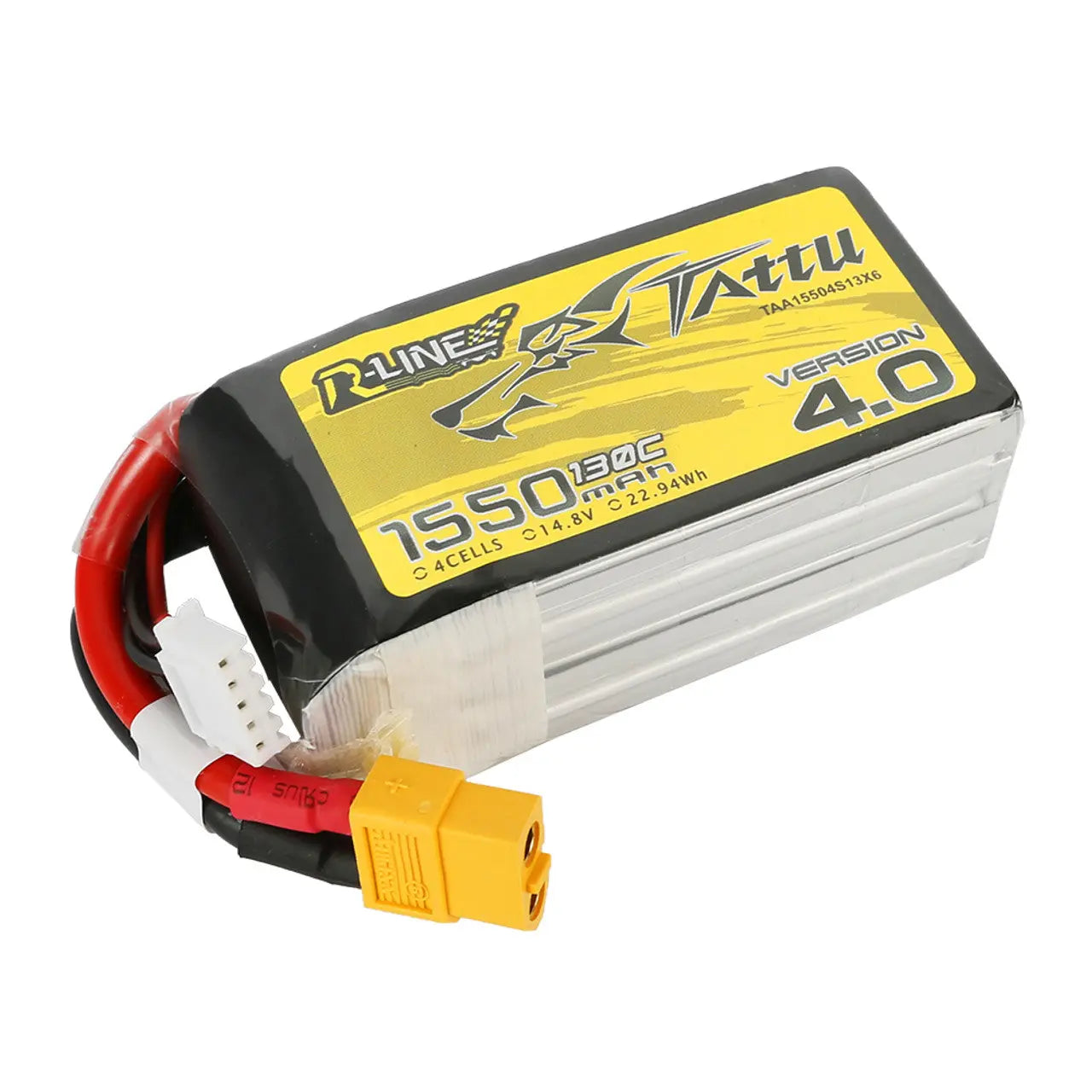 Tattu R-Line Version 4.0 1550mAh 4S 130C LiPo Battery. Hi Tech xyz