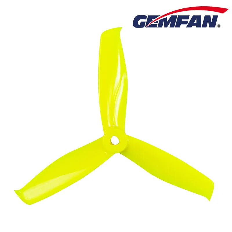 Gemfan 5055S Hulkie PC 3-Blade Freestyle Propeller for 5 Inch FPV Drone (2CW + 2CCW) -  Lemon Yellow
