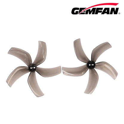 Gemfan D90S Ducted PC 5-Blade 1.5mm Cinewhoop Propeller for 3.5 Inch FPV Drone (2CW + 2CCW) - Clear Gray