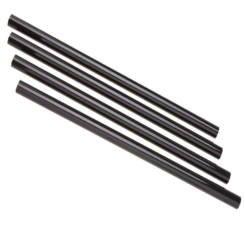 Set of 3K roll wrapped carbon fiber tubes 1000mm long for RC aircraft, drones and DIY structural projects