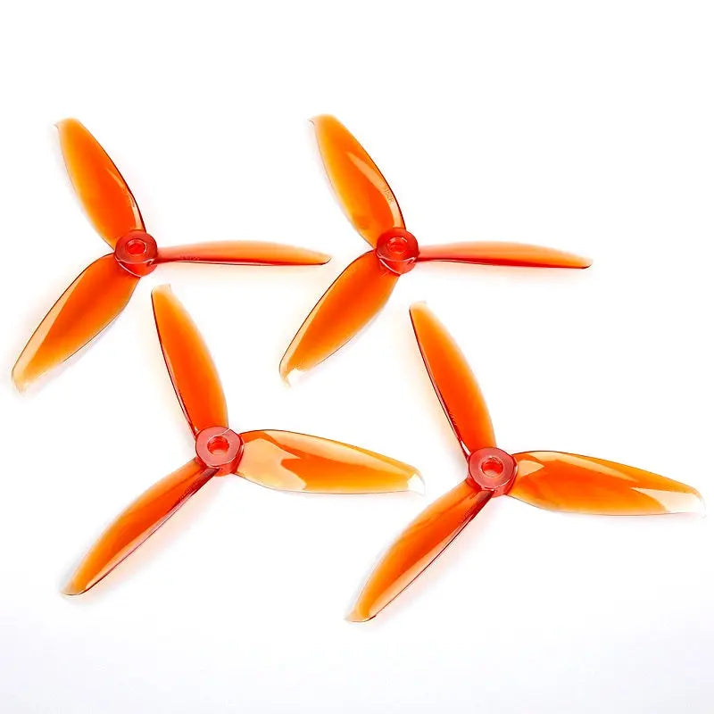 6042 Tri Blade Flash Propellers 2CW+2CCW - (2 Pairs)  - Orange. Hi Tech xyz