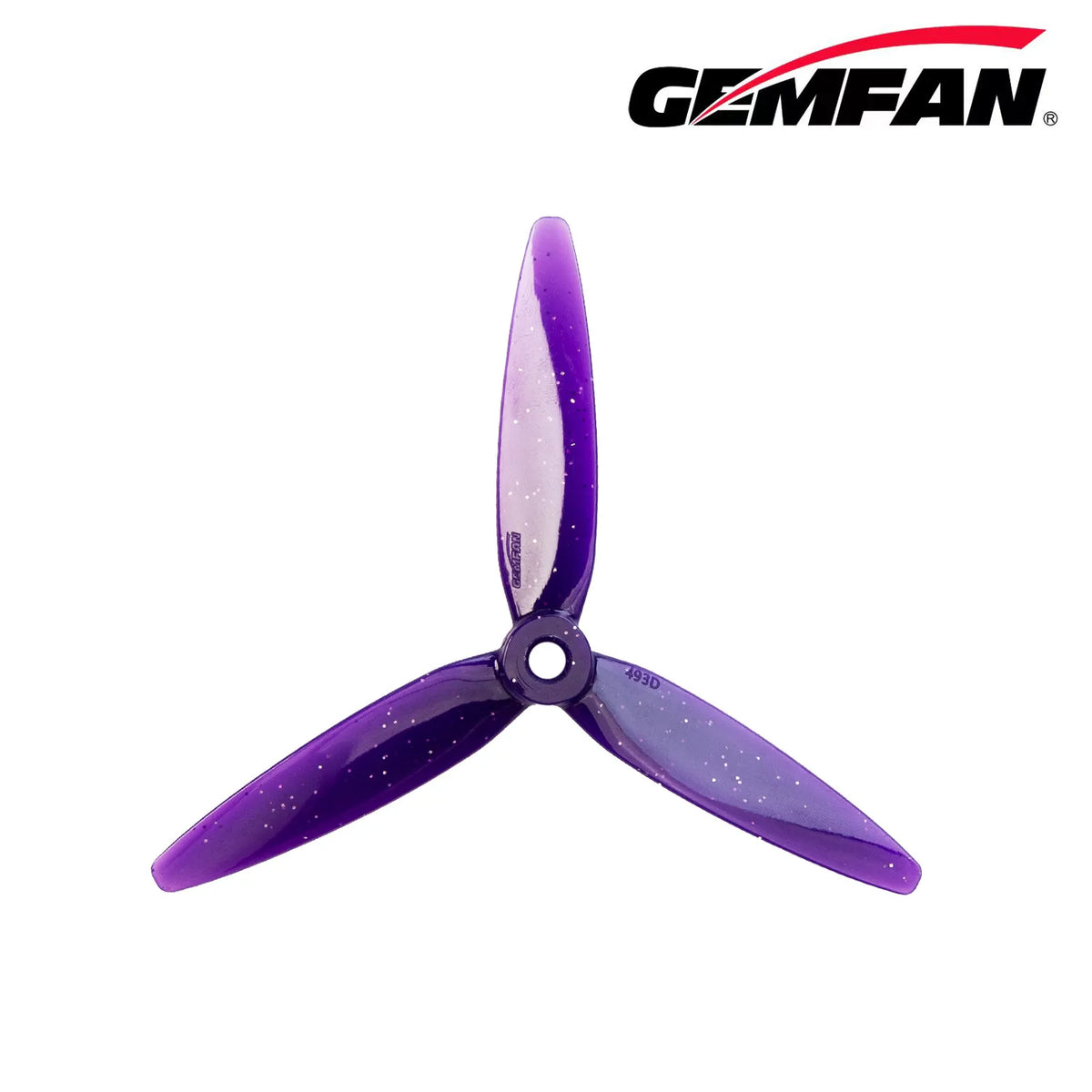 Gemfan 493D 3D PC 3-Blade Propeller for 5 Inch FPV Drone (2CW + 2CCW) - Zurple