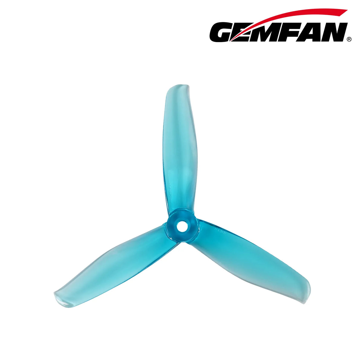 Gemfan 5155 PC 3-Blade Freestyle Propeller for 5 Inch FPV Drone (2CW + 2CCW) - Clear Blue