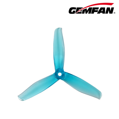 Gemfan 5155 PC 3-Blade Freestyle Propeller for 5 Inch FPV Drone (2CW + 2CCW) - Clear Blue