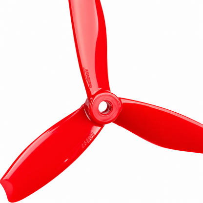 Gemfan 5055S Hulkie PC 3-Blade Freestyle Propeller for 5 Inch FPV Drone (2CW + 2CCW) - Ferrari Red