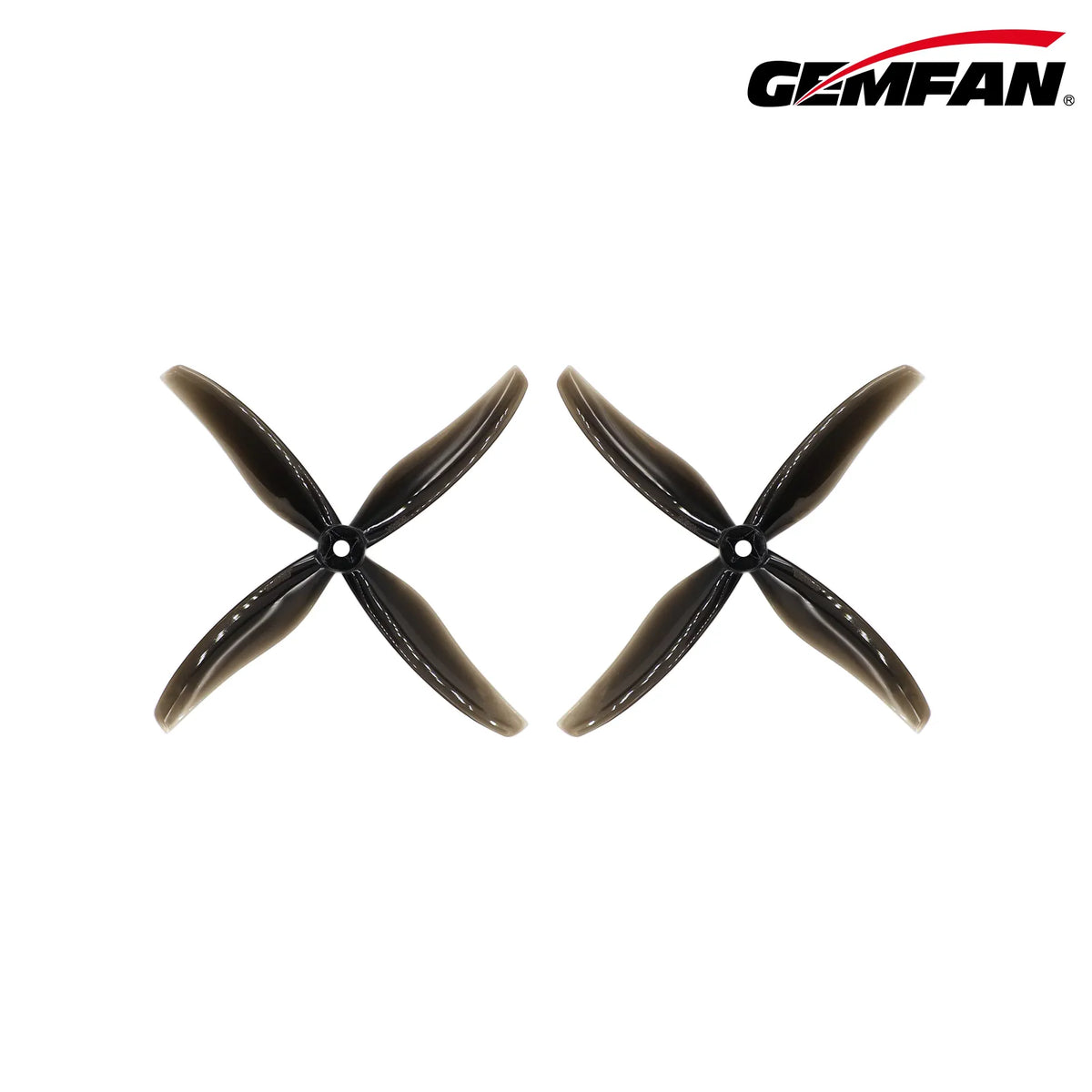6038 Hurricane PC 4 Blade Propeller for 6 Inch FPV Drone (2CW + 2CCW) - Clear Gray