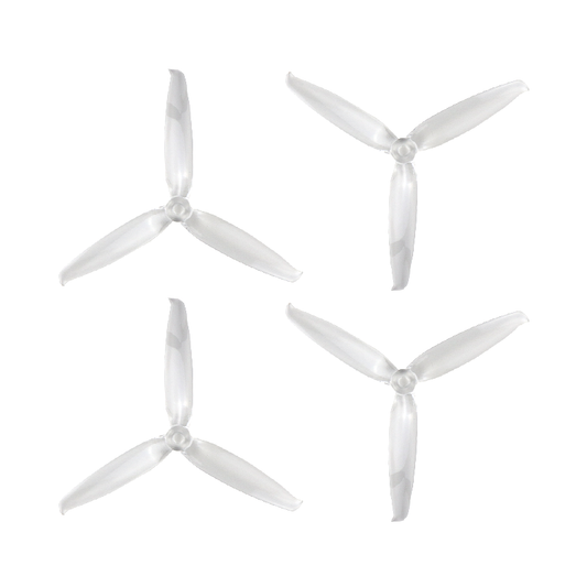 6042 Tri Blade Flash  HD Propellers 2CW+2CCW - (2 Pairs) - Transparent Clear.