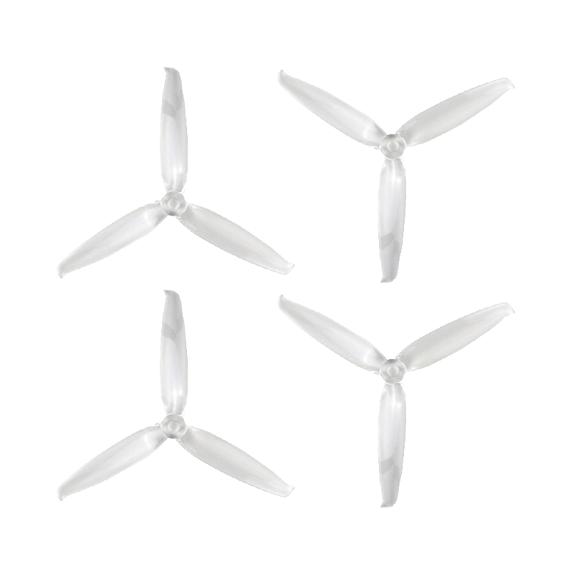 Orange HD 6042(6X4.2) Tri Blade Flash Propellers 2CW+2CCW 2 Pair- Transparent (Clear)