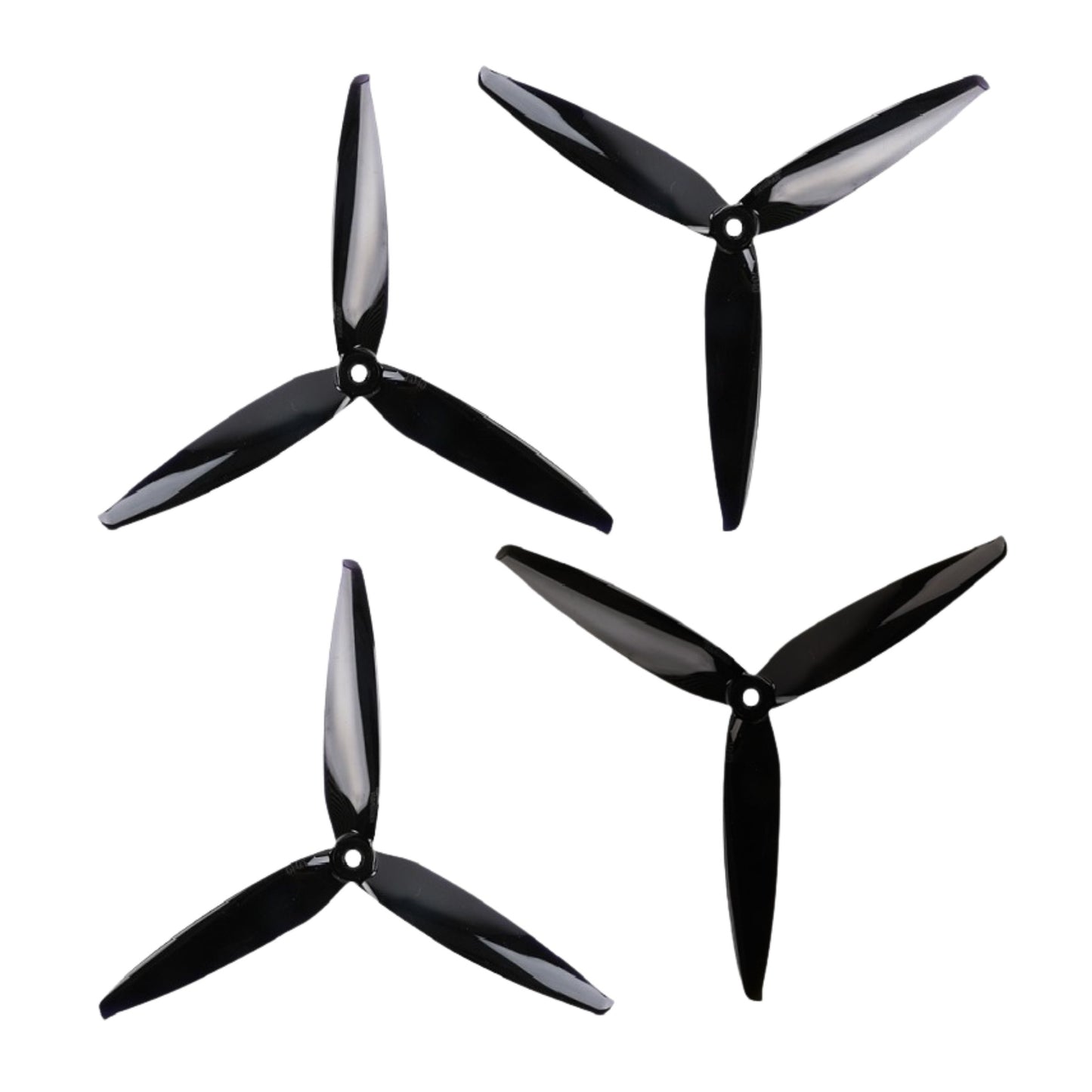 Gemfan 7040 Flash PC 3 Blade Propellers 2CW + 2CCW – Black
