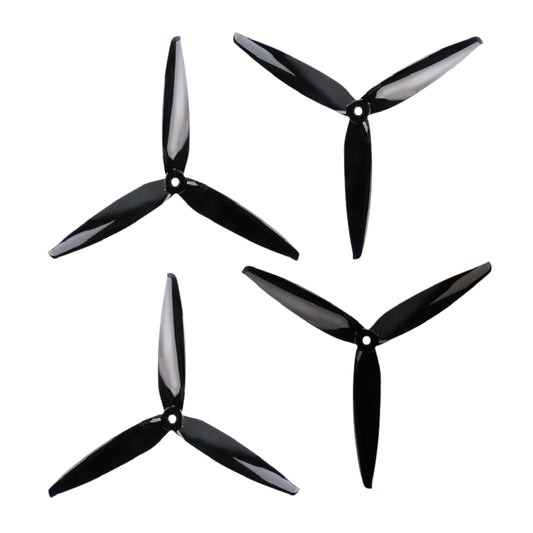Gemfan 7040 Flash PC 3 Blade Propellers 2CW + 2CCW – Black