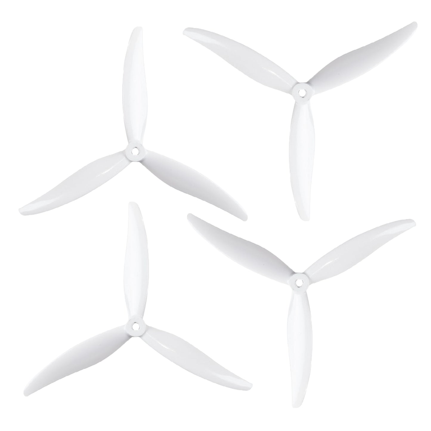 Gemfan 7035 Hurricane PC Reinforced 3 Blade Propellers 2CW + 2CCW – White