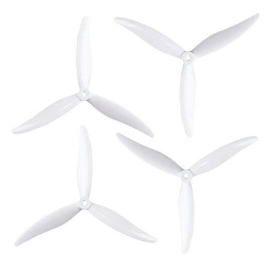 Gemfan 7035 Hurricane PC Reinforced 3 Blade Propellers 2CW + 2CCW – White