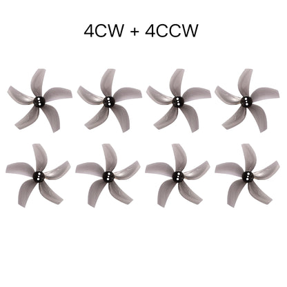 Gemfan D63 Ducted 5-Blade 63mm CineWhoop Propeller 4CW+4CCW - (4Pairs) - Clear Grey