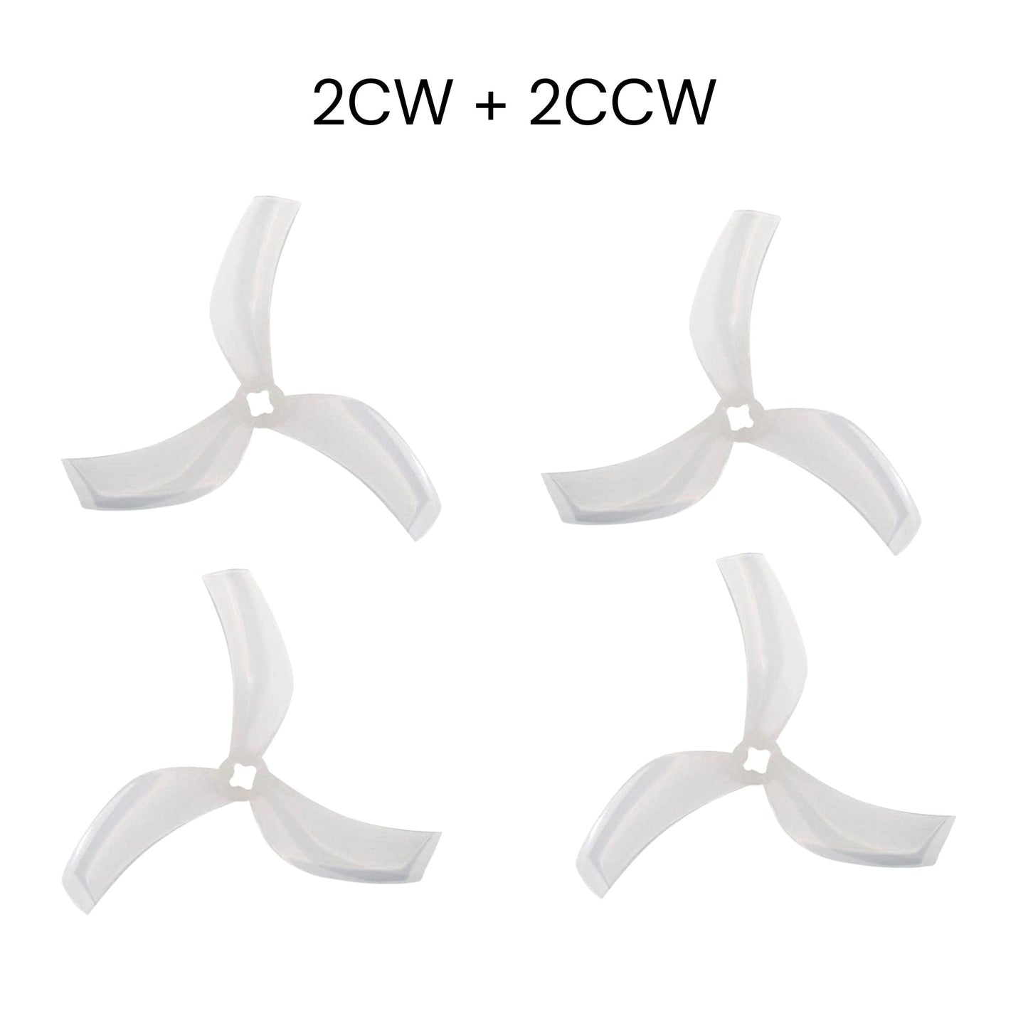 Gemfan D90 Ducted PC 3 Blade M5 Propellers 2CW + 2CCW – Milk White