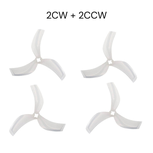 Gemfan D90 Ducted PC 3 Blade M5 Propellers 2CW + 2CCW – Milk White