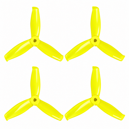 Gemfan 5055S Hulkie PC 3-Blade Freestyle Propeller for 5 Inch FPV Drone (2CW + 2CCW) -  Lemon Yellow
