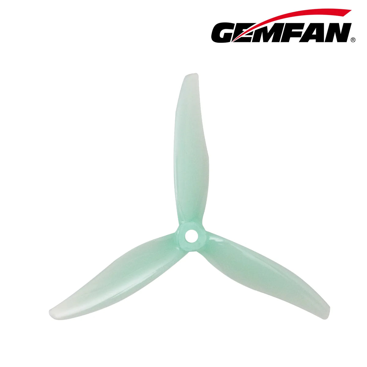 Gemfan 51366 MCK ReV3 PC 3-Blade Freestyle Propeller for 5 Inch FPV Drone (2CW + 2CCW) - Mint Green