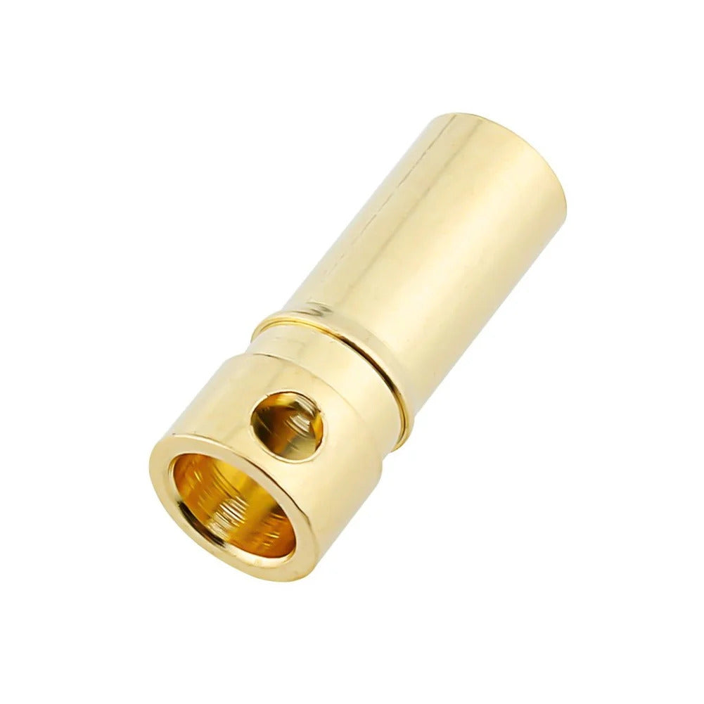 4mm Gold Bullet Connectors Female - 4Pcs.