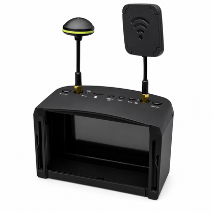5.8GHz FPV Diversity Monitor Receiver with Dual Antennas for FPV Drone Video Transmission