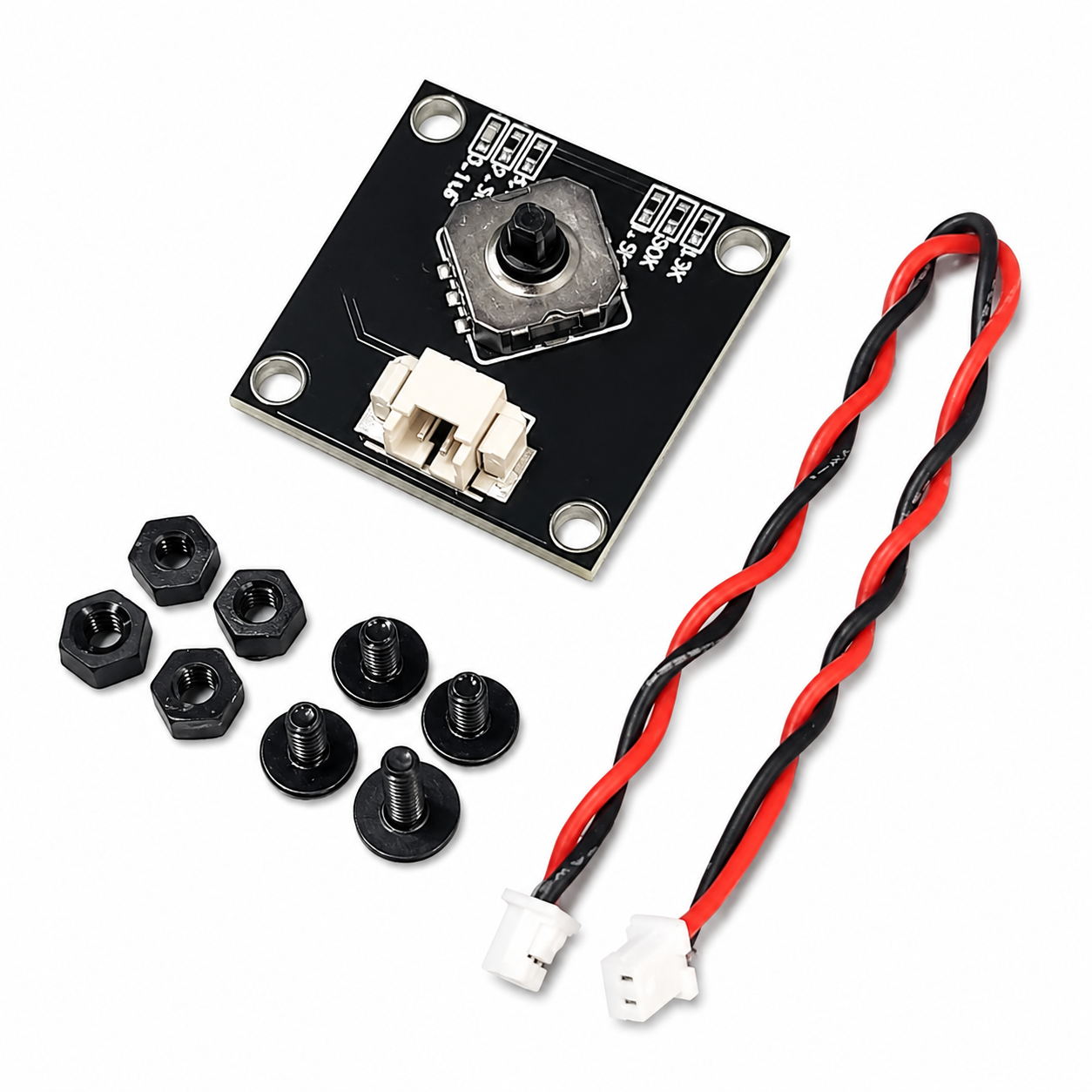 5-Way OSD Menu Switch Board with mounting screws and JST cable