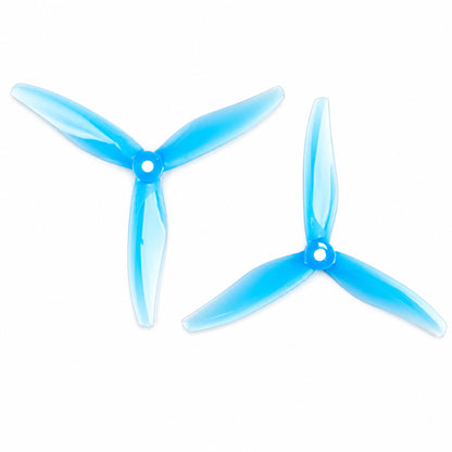 5129 YUKI Sea Blue PC 3 Blade Drone Propeller 2CW+2CCW set for FPV racing and freestyle drones