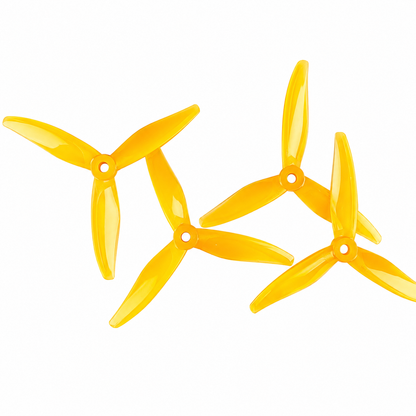 Close-up of 5129 YUKI Yellow Propeller Hub
