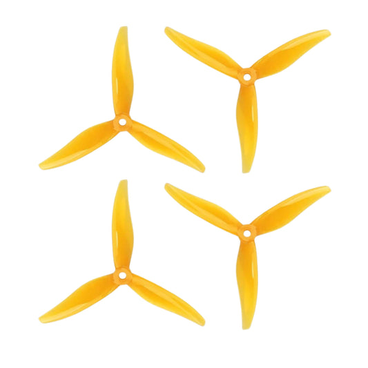 5129 YUKI Drone Propeller PC 3 Blade Yellow - (2 Pair CW+CCW) - Hi Tech xyz 