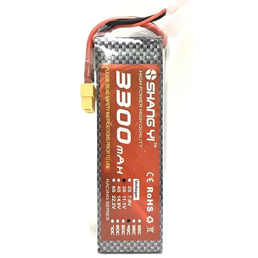 11.1V 3300mAh 3S 35C Lipo Battery With XT60 Plug (SHANG YI)