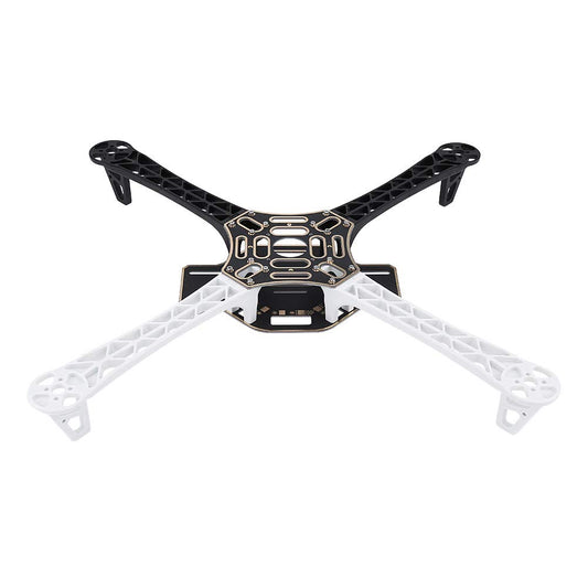 F450 Quadcopter Drone Frame With Integrated PCB - White/Black