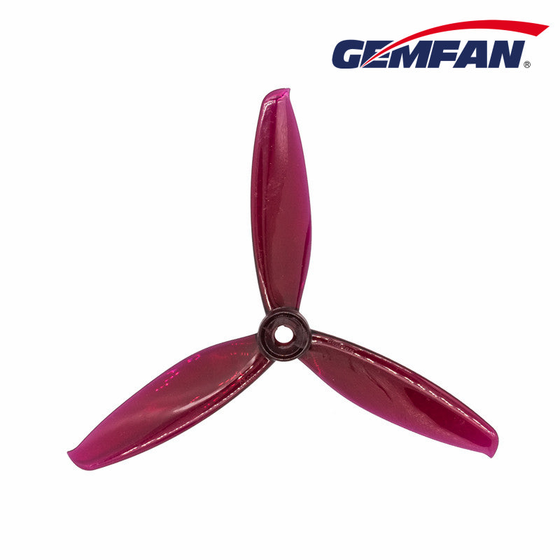 Gemfan 5043 WinDancer PC 3-Blade Freestyle Propeller for 5 Inch FPV Drone (2CW + 2CCW) - Clear Purple