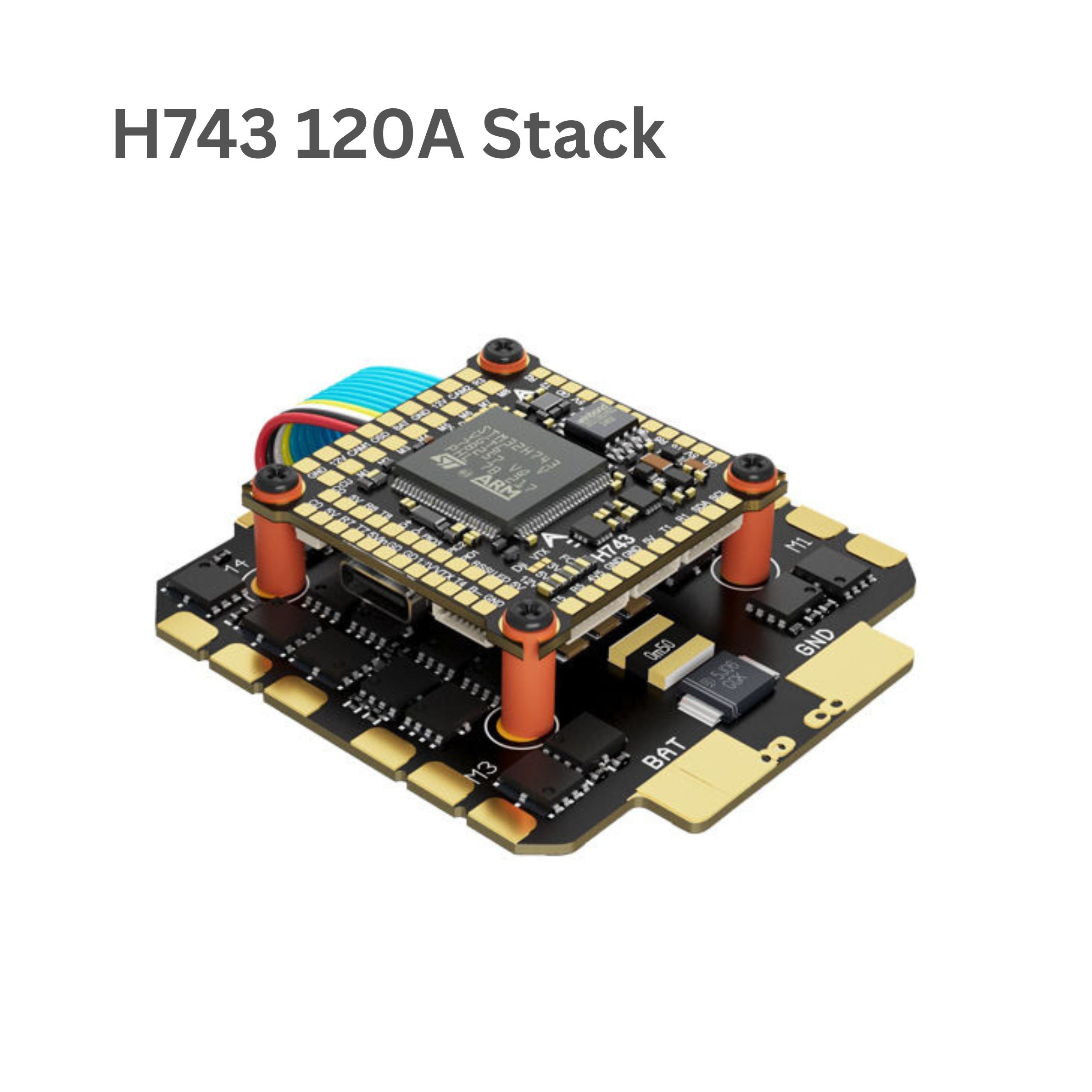 DakeFPV H743 BLS 12S 120A 30x30 FC & ESC Stack – Hi Tech xyz