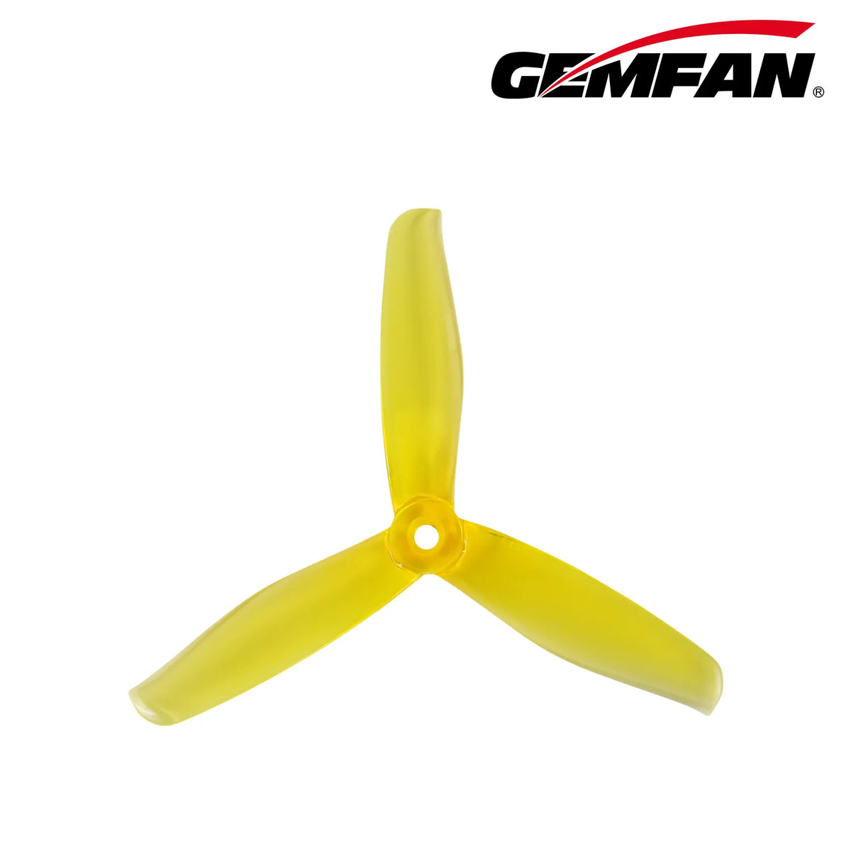Gemfan 5155 PC 3-Blade Freestyle Propeller for 5 Inch FPV Drone (2CW + 2CCW) - Clear Yellow