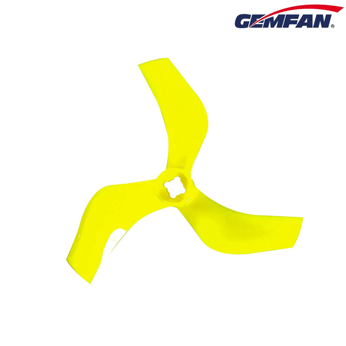 Gemfan D75 Ducted PC 3-Blade 1.5mm & M5 Cinewhoop Propeller for 3 Inch FPV Drone (2CW + 2CCW) - Yellow