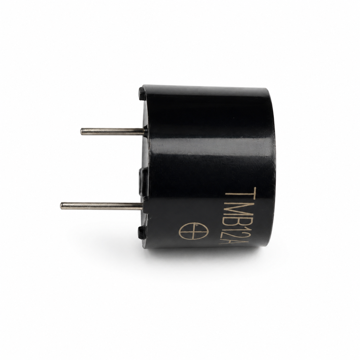 Side View of 5V Active Electromagnetic Buzzer with Pins