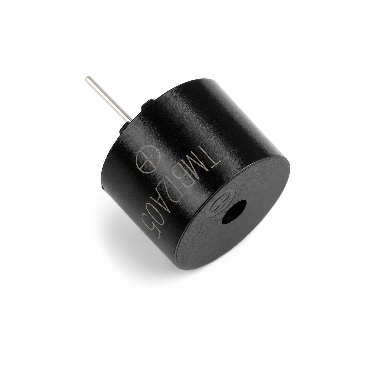 Tilted Side View of 5V Active Electromagnetic Buzzer