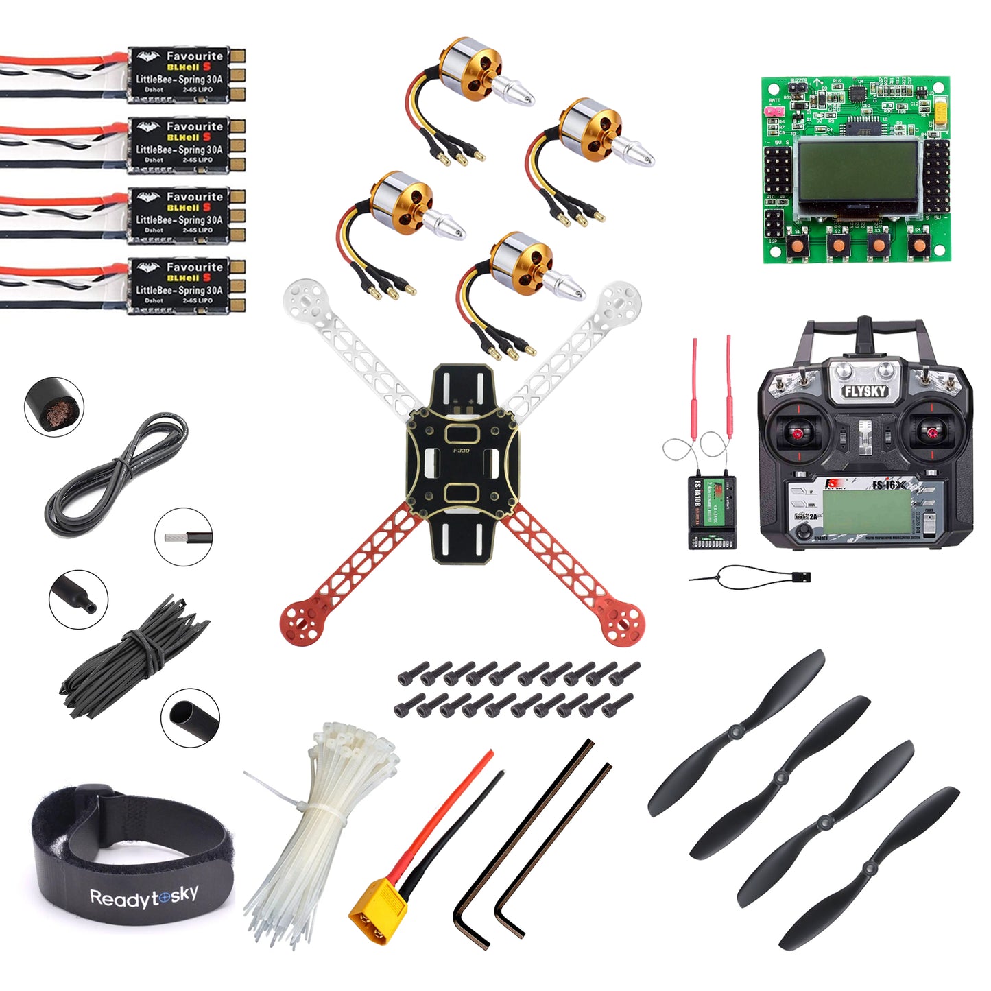 KK2.1.5 Flight Controller F330 Quadcopter Advance Drone Kit -Flysky - i6x