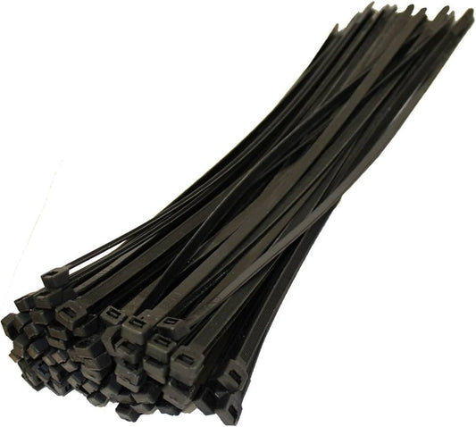 Self Locking Adjustable Nylon Cable Ties | Zip Ties (black) 100pcs – 150mm.