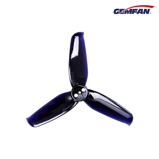 Gemfan 2540 Flash PC 3-Blade 1.5mm Freestyle Propeller for 2.5 Inch FPV Drone (4CW + 4CCW) - Black